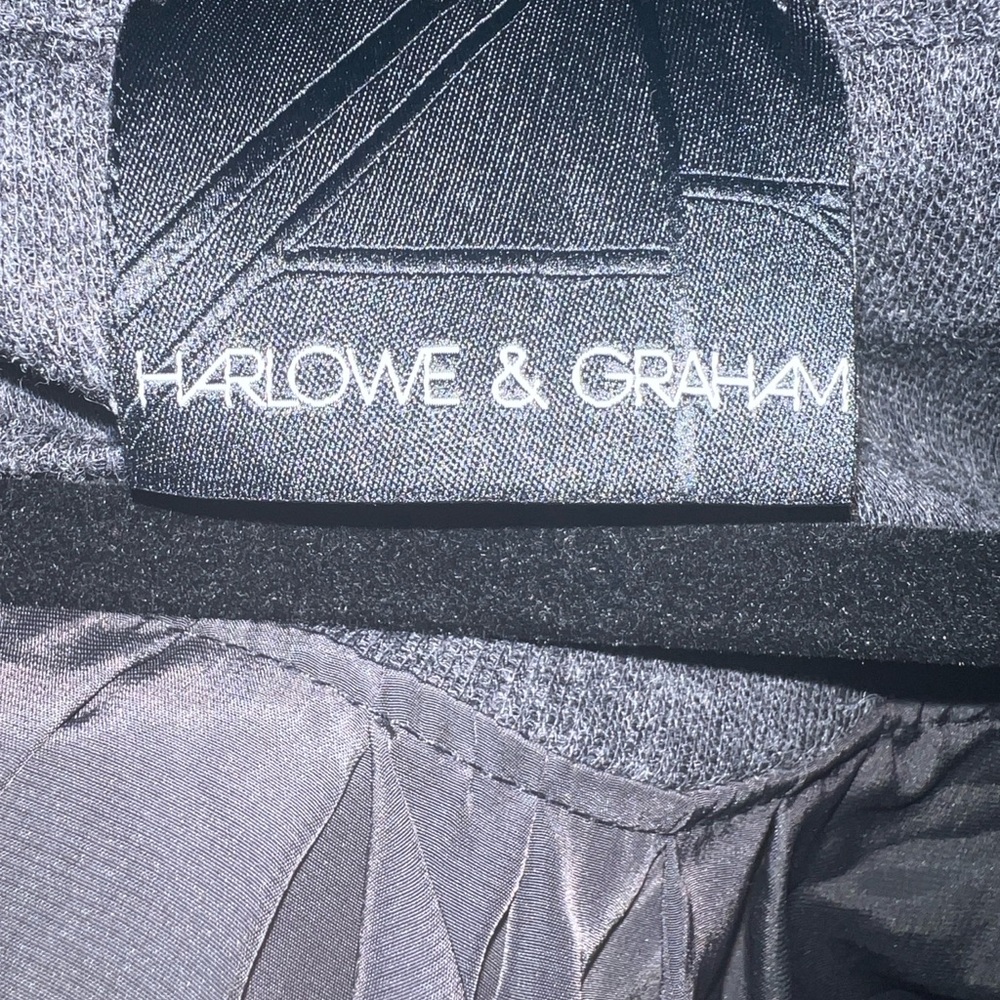 Harlowe & Graham Charcoal Gray Blouse - Picture 3 of 4